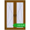 Ustalenie cen Okna skrzydłowe 1050x1490 mm REHAU ENERGY-SAVING SYNEGO MD GOLDEN OAK dwustronny. Cena: 558.1 EUR
