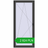 Pricing Tilt-and-Turn 1000x2250 mm REHAU ENERGY-SAVING SYNEGO MD BASALT_GREY two-sided. Price: 2 824.13 PLN