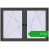 Ustalenie cen Okna skrzydłowe 1755x1220 mm REHAU ENERGY-SAVING SYNEGO MD BASALT_GREY dwustronny. Cena: 575,41 €