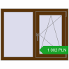 Pricing Tilt-and-Turn 1050x800 mm CLASICTHERM 70 WALNUT two-sided. Price: 1001,79 zł