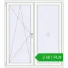 Pricing Tilt-and-Turn 1400x1600 mm REHAU ENERGY-SAVING SYNEGO MD RAL 9016 Traffic white two-sided. Price: 2 407.45 PLN