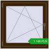 Pricing Tilt-and-Turn 860x860 mm REHAU OPTIMUM EURO-DESIGN 70 DARK_OAK two-sided. Price: 1 146.37 PLN