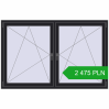 Pricing Tilt-and-Turn 1830x1175 mm REHAU ENERGY-SAVING SYNEGO MD BLACK_ULTI-MATT two-sided. Price: 2475,04 zł