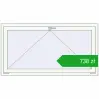 Pricing Tilt-and-Turn 1500x800 mm REHAU OPTIMUM EURO-DESIGN 70 RAL 9016 Traffic white two-sided. Price: 738,35 zł