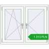 Pricing Tilt-and-Turn 1100x900 mm REHAU OPTIMUM EURO-DESIGN 70 RAL 9016 Traffic white two-sided. Price: 1 313.32 PLN