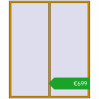 Pricing Okna skrzydłowe 2000x2400 mm ALU STANDARD 72 RAL 1005 Honey yellow dwustronny. Price: 698,91 €