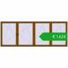 Pricing Tilt-and-Turn 4000x1500 mm REHAU OPTIMUM EURO-DESIGN 70 GOLDEN OAK two-sided. Price: 1623,73 €