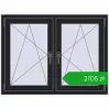Ustalenie cen Okna skrzydłowe 1170x875 mm REHAU ENERGY-SAVING SYNEGO MD BLACK_ULTI-MATT dwustronny. Cena: 2105,31 zł