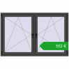 Ustalenie cen Okna skrzydłowe 1770x1130 mm REHAU ENERGY-SAVING SYNEGO MD BASALT_GREY dwustronny. Cena: 551,87 €