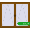 Ustalenie cen Okna skrzydłowe 1785x1580 mm REHAU ENERGY-SAVING SYNEGO MD GOLDEN OAK dwustronny. Cena: 3249,99 zł