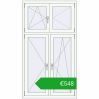 Pricing Tilt-and-Turn 1000x1800 mm REHAU OPTIMUM EURO-DESIGN 70 ANTHRACITE_GREY_STRUKTURAL external. Price: 548,24 €