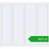 Pricing Tilt-and-Turn 2000x1800 mm ALU STANDARD 72 RAL 9016 Traffic white two-sided. Price: 4691,14 zł