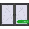 Pricing Tilt-and-Turn 1815x1460 mm REHAU ENERGY-SAVING SYNEGO MD BASALT_GREY two-sided. Price: 2786,32 zł