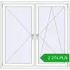 Pricing Tilt-and-Turn 1460x1410 mm REHAU OPTIMUM EURO-DESIGN 70 RAL 9016 Traffic white two-sided. Price: 2 274.15 PLN