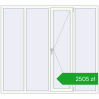 Pricing Tilt-and-Turn 2000x1800 mm REHAU ENERGY-SAVING SYNEGO MD RAL 9016 Traffic white two-sided. Price: 2505,26 zł