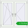 Pricing Tilt-and-Turn 1060x1050 mm REHAU ENERGY-SAVING SYNEGO MD RAL 9016 Traffic white two-sided. Price: 1 773.13 PLN