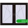 Pricing Tilt-and-Turn 1365x1115 mm REHAU ENERGY-SAVING SYNEGO MD BLACK_BROWN two-sided. Price: 2025,84 zł