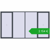 Ustalenie cen Okna skrzydłowe 4000x2200 mm REHAU ENERGY-SAVING SYNEGO MD ANTHRACITE_GREY_STRUKTURAL dwustronny. Cena: 2154,45 €
