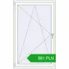 Pricing Tilt-and-Turn 1000x1600 mm REHAU OPTIMUM EURO-DESIGN 70 RAL 9016 Traffic white two-sided. Price: 881.35 PLN