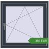Pricing Tilt-and-Turn 910x890 mm KORSA OPTIMUM REHAU EURO 70. Price: 356.06 EUR