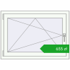 Pricing Tilt-and-Turn 1000x700 mm CLASICTHERM 70 RAL 9016 Biały two-sided. Price: 655,37 zł