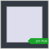 Pricing Tilt-and-Turn 400x400 mm REHAU OPTIMUM EURO-DESIGN 70 ANTHRACITE_GREY_STRUKTURAL two-sided. Price: 220.74 PLN