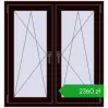 Pricing Tilt-and-Turn 1035x1100 mm REHAU ENERGY-SAVING SYNEGO MD CHOCOLATE_BROWN two-sided. Price: 2359,71 zł