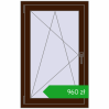Pricing Tilt-and-Turn 700x1100 mm CLASICTHERM 70 MAHAGON_SAPELI two-sided. Price: 960,49 zł