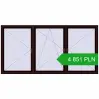 Pricing Tilt-and-Turn 3000x1500 mm REHAU OPTIMUM EURO-DESIGN 70 CHOCOLATE_BROWN two-sided. Price: 4 850.88 PLN