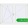 Pricing Tilt-and-Turn 1600x1200 mm REHAU OPTIMUM EURO-DESIGN 70 RAL 9016 Traffic white two-sided. Price: 1 841.05 PLN