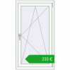Ustalenie cen Okna skrzydłowe 720x1280 mm KORSA OPTIMUM REHAU EURO 70. Cena: 233,40 €