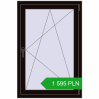 Pricing Tilt-and-Turn 800x1200 mm REHAU ENERGY-SAVING SYNEGO MD BLACK_BROWN two-sided. Price: 1 594.58 PLN