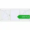 Pricing Tilt-and-Turn 2300x980 mm REHAU OPTIMUM EURO-DESIGN 70 RAL 9016 Traffic white two-sided. Price: 1 939.32 PLN