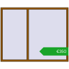 Ustalenie cen Okna skrzydłowe 1800x1435 mm REHAU OPTIMUM EURO-DESIGN 70 GOLDEN OAK dwustronny. Cena: 350,31 €