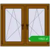 Pricing Tilt-and-Turn 1065x920 mm REHAU ENERGY-SAVING SYNEGO MD GOLDEN OAK two-sided. Price: 1949,56 zł