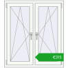 Pricing Tilt-and-Turn 1005x1130 mm REHAU ENERGY-SAVING SYNEGO MD RAL 9016 Traffic white two-sided. Price: 314,89 €
