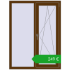 Ustalenie cen Okna skrzydłowe 1050x1400 mm EPSILON OPTIMA WALNUT dwustronny. Cena: 248,63 €