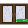 Ustalenie cen Okna skrzydłowe 1050x800 mm REHAU ENERGY-SAVING SYNEGO MD DARK_OAK dwustronny. Cena: 418,16 €