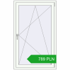 Pricing Tilt-and-Turn 900x1460 mm REHAU OPTIMUM EURO-DESIGN 70 RAL 9016 Traffic white two-sided. Price: 789,43 zł