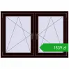 Pricing Tilt-and-Turn 1365x935 mm REHAU ENERGY-SAVING SYNEGO MD CHOCOLATE_BROWN two-sided. Price: 1839,20 zł