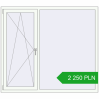 Pricing Tilt-and-Turn 1700x1500 mm REHAU ENERGY-SAVING SYNEGO MD RAL 9016 Traffic white two-sided. Price: 2 250.24 PLN