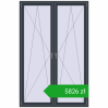 Ustalenie cen Okna skrzydłowe 1500x2300 mm REHAU ENERGY-SAVING SYNEGO MD ANTHRACITE_GREY_STRUKTURAL dwustronny. Cena: 5826,42 zł