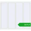 Pricing Tilt-and-Turn 2000x1800 mm ALU STANDARD 72 RAL 9016 Traffic white two-sided. Price: 3618,63 zł