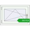 Pricing Tilt-and-Turn 765x515 mm REHAU OPTIMUM EURO-DESIGN 70 RAL 9016 Traffic white two-sided. Price: 592.68 PLN