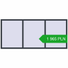 Pricing Tilt-and-Turn 2400x1065 mm REHAU OPTIMUM EURO-DESIGN 70 ANTHRACITE_GREY_STRUKTURAL two-sided. Price: 1 965.21 PLN