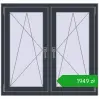 Pricing Tilt-and-Turn 1095x1040 mm REHAU ENERGY-SAVING SYNEGO MD ANTHRACITE_GREY_STRUKTURAL two-sided. Price: 1948,92 zł