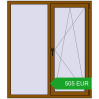 Pricing Tilt-and-Turn 1300x1500 mm REHAU OPTIMUM EURO-DESIGN 70 GOLDEN OAK two-sided. Price: 504.64 EUR