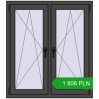 Pricing Tilt-and-Turn 1005x1130 mm REHAU ENERGY-SAVING SYNEGO MD BASALT_GREY two-sided. Price: 1806,43 zł