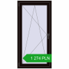 Pricing Tilt-and-Turn 745x1475 mm REHAU ENERGY-SAVING SYNEGO MD BLACK_BROWN two-sided. Price: 1274,43 zł