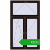 Pricing Tilt-and-Turn 1200x2000 mm REHAU OPTIMUM EURO-DESIGN 70 BLACK_BROWN two-sided. Price: 503,15 €